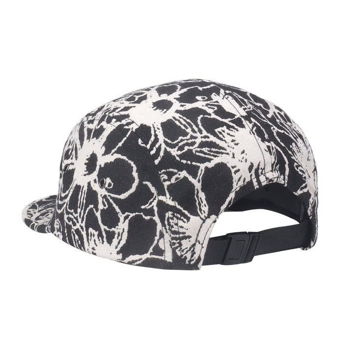 Abstract Flower Jacquard 5-Panel Hat