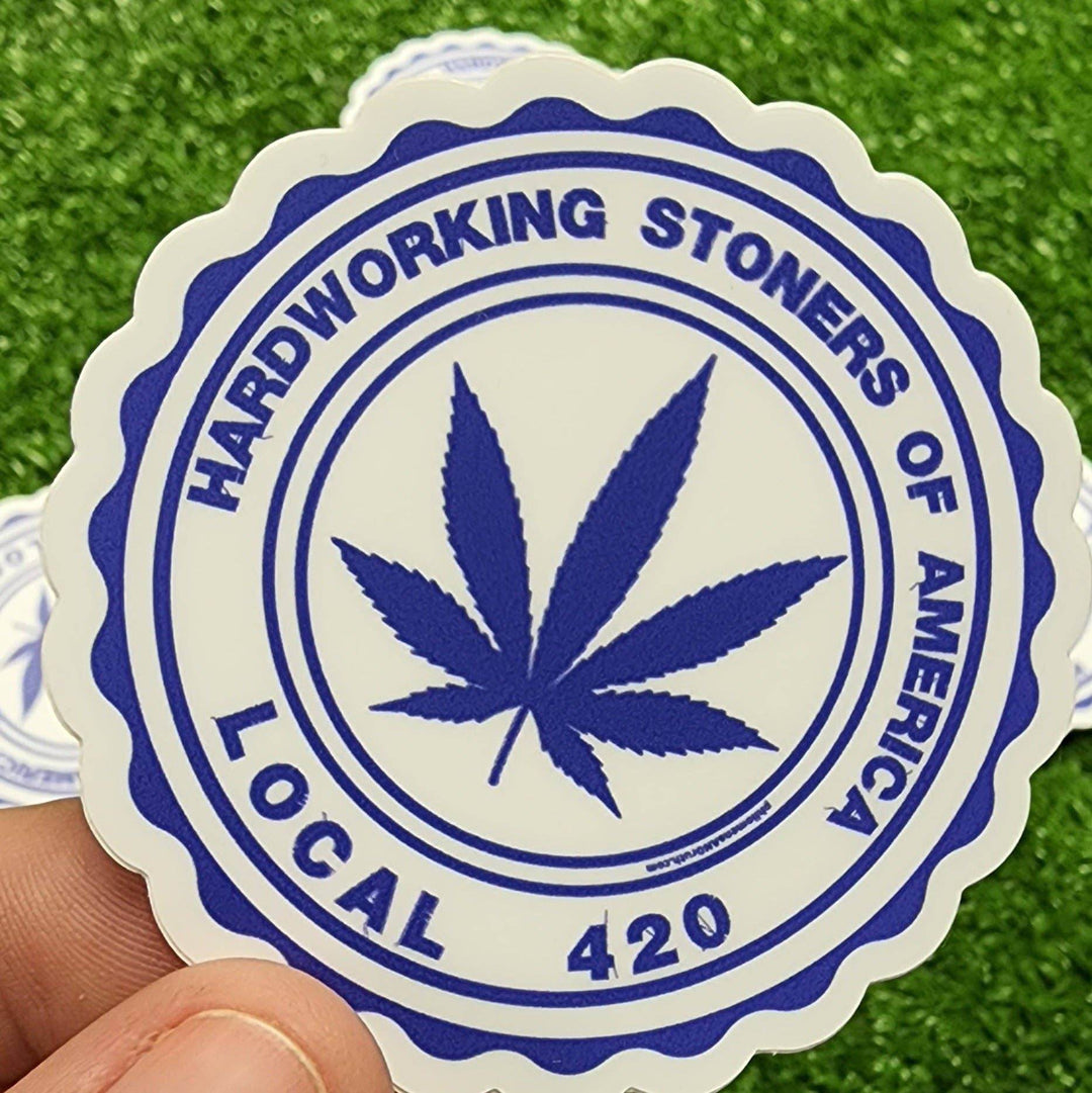 Hardworking Stoners of America - vinyl sticker - BUNKHAUS