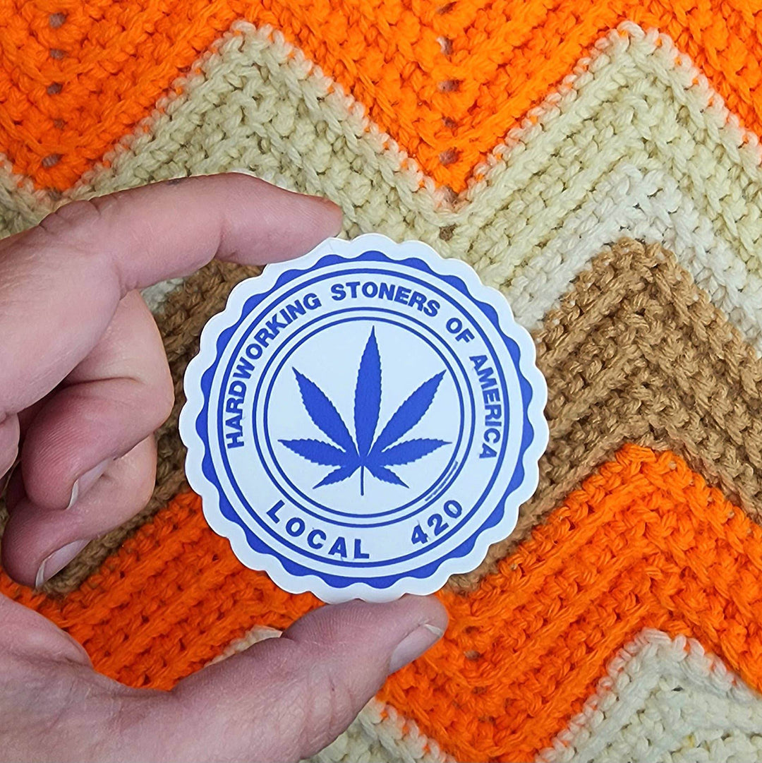 Hardworking Stoners of America - vinyl sticker - BUNKHAUS