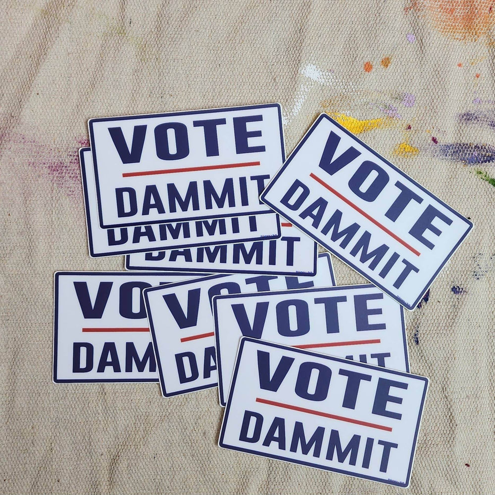 Vote Dammit - vinyl sticker - BUNKHAUS