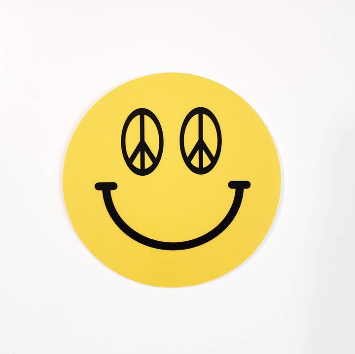 Peace Sign Smiley - vinyl sticker - BUNKHAUS