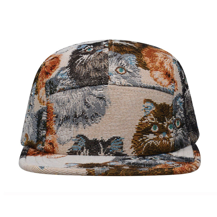 Cat Jacquard 5-Panel Hat