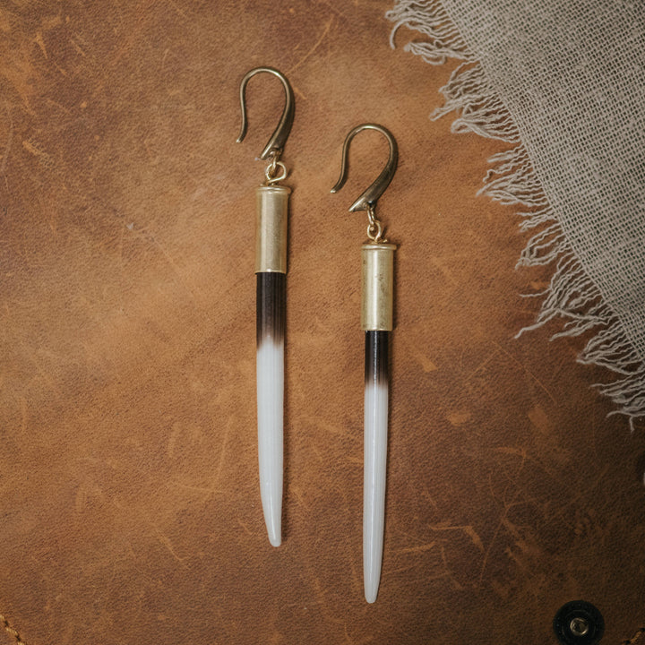 Porcupine Quill Earrings - Hook Style