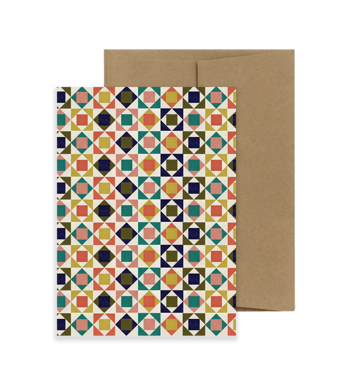 Greeting Card - Carnival Tile - BUNKHAUS