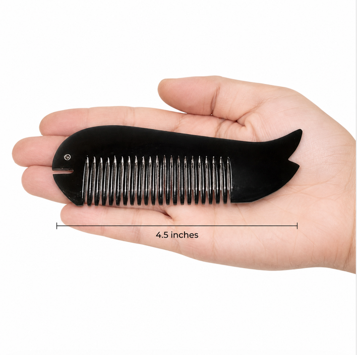Handcrafted Horn Whale Comb