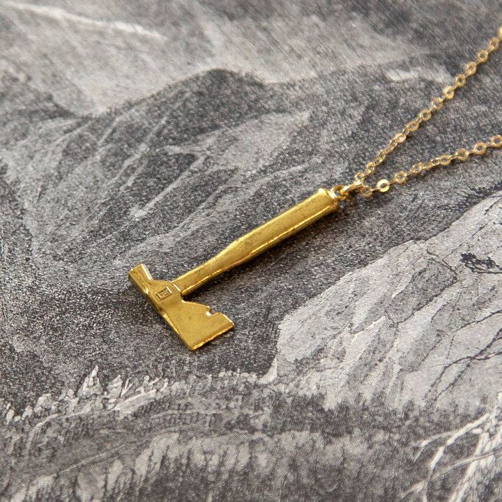 Vintage Mini Axe Charm Necklace