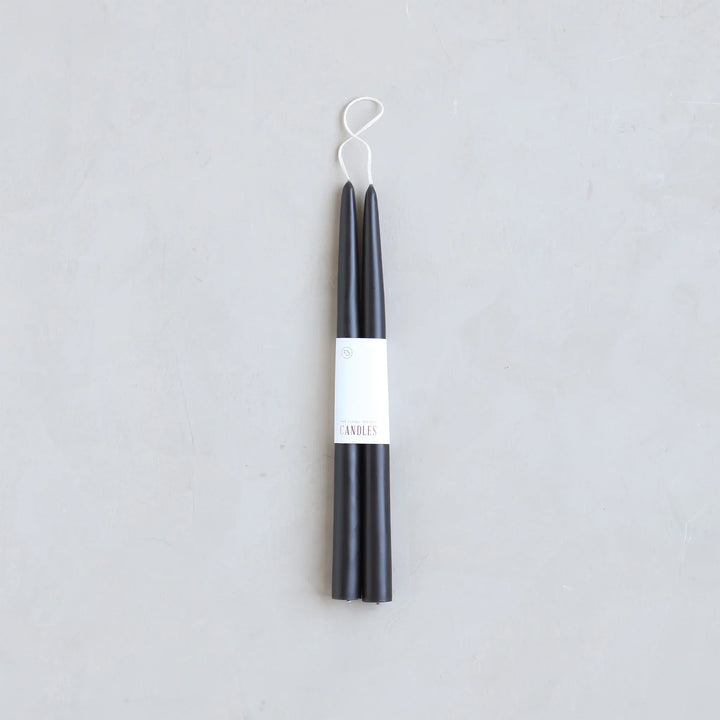 Taper Candles, Smoke 12"
