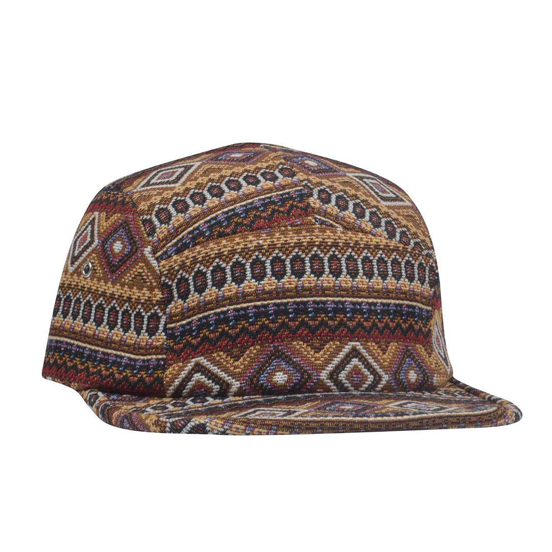 Multi-Color Jacquard 5-Panel Hat
