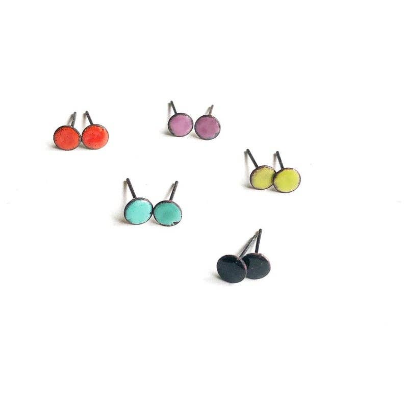 Enamel Studs Courtney Fischer Jewelry