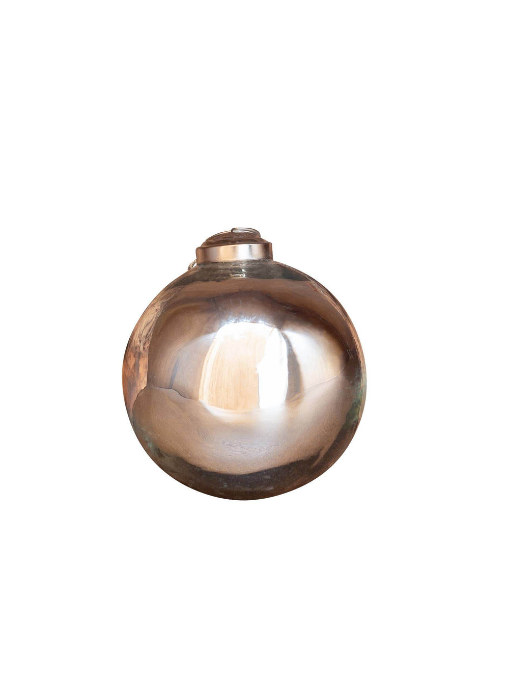 Glass Silver Ball Ornament - Small - BUNKHAUS