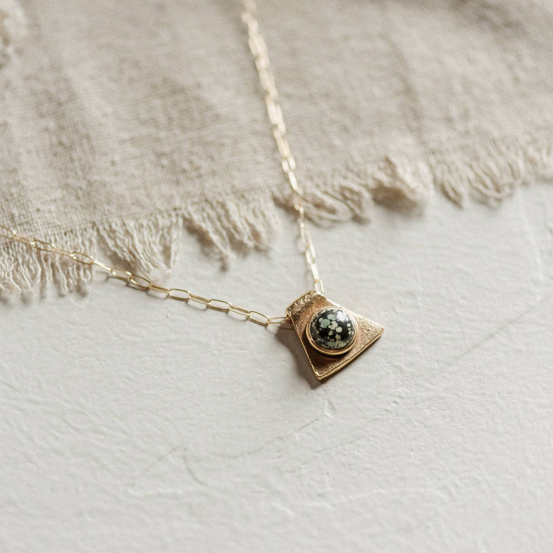 Cleo Necklace - Turquoise & Demi-Fine Gold