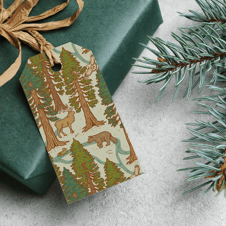 Gift Tag Set of 8 - Redwoods - BUNKHAUS