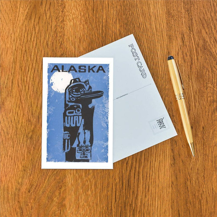 Alaska Travel Poster Postcard