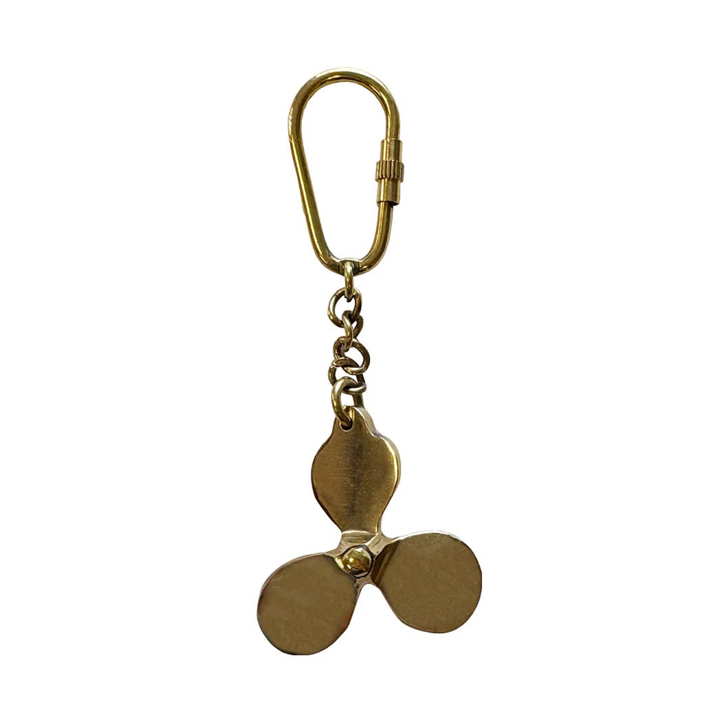 Brass Propeller Keychain