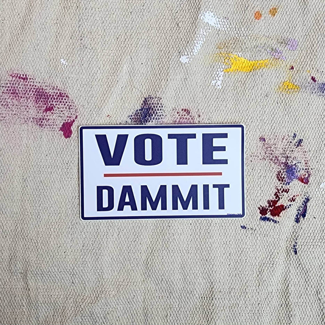 Vote Dammit - vinyl sticker - BUNKHAUS