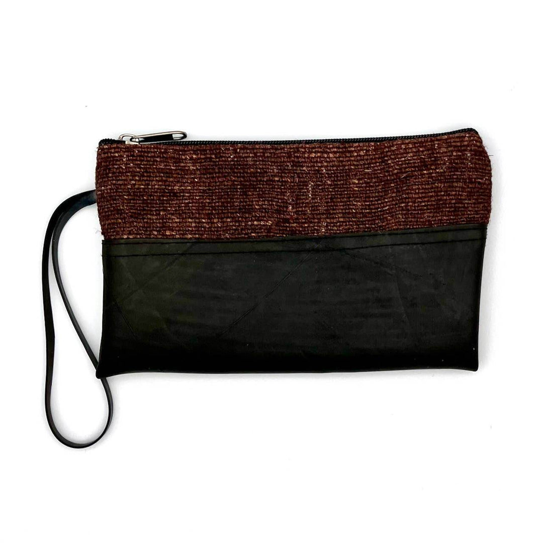 Vegan Recycled Inner Tube and Hemp Wristlet - BUNKHAUS