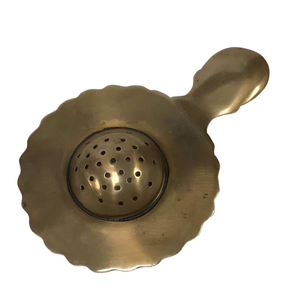 Antique Brass Tea Strainer - BUNKHAUS