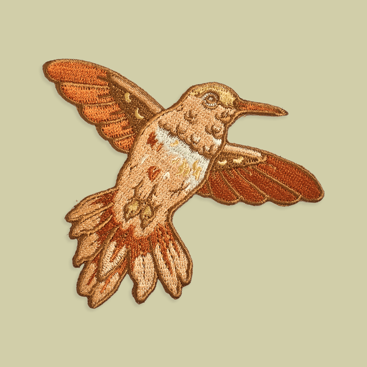 Hummingbird Iron on Patch - BUNKHAUS