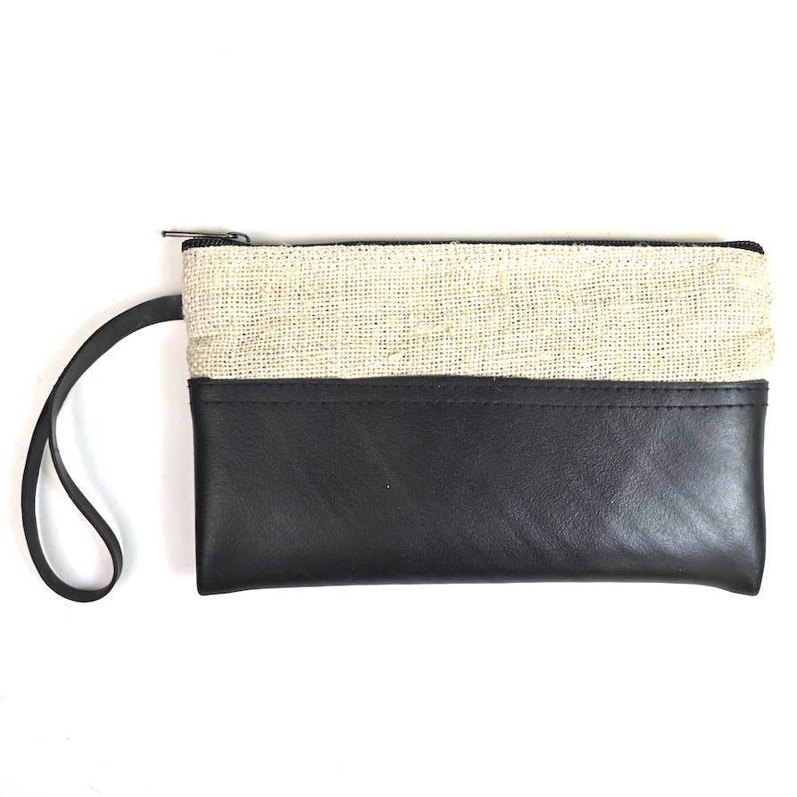 Vegan Recycled Inner Tube and Hemp Wristlet - BUNKHAUS