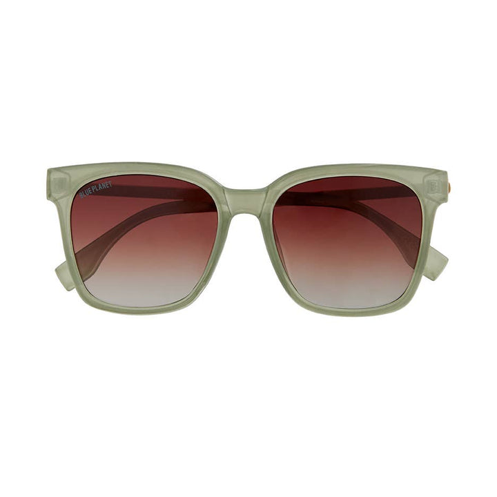Blue Planet — Everly in Sage Green / Grad Brown Polarized
