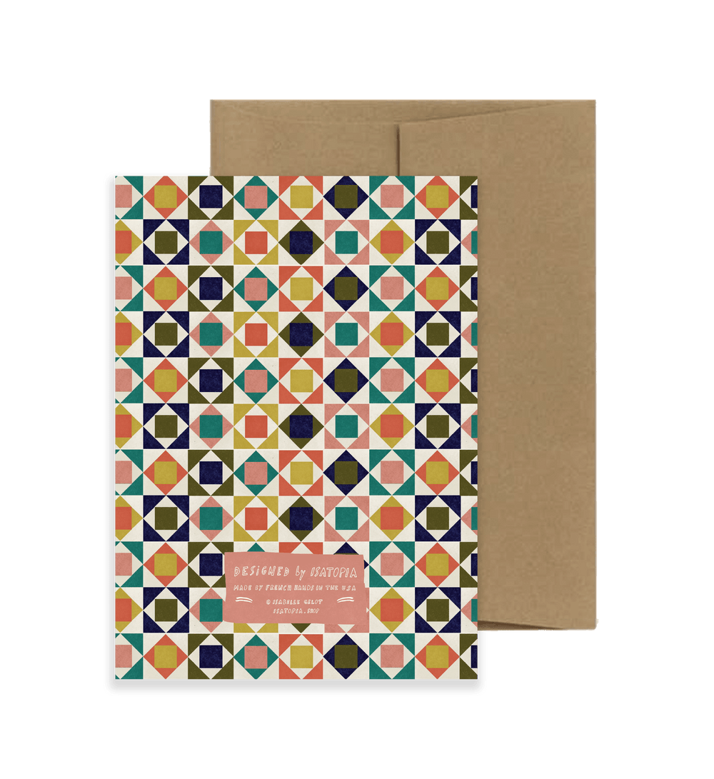 Greeting Card - Carnival Tile - BUNKHAUS