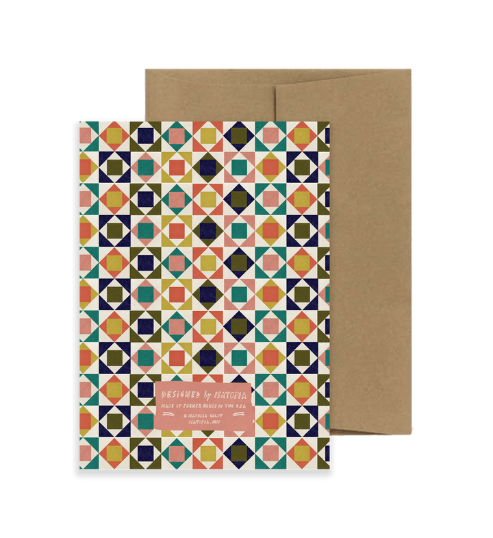 Greeting Card - Carnival Tile - BUNKHAUS