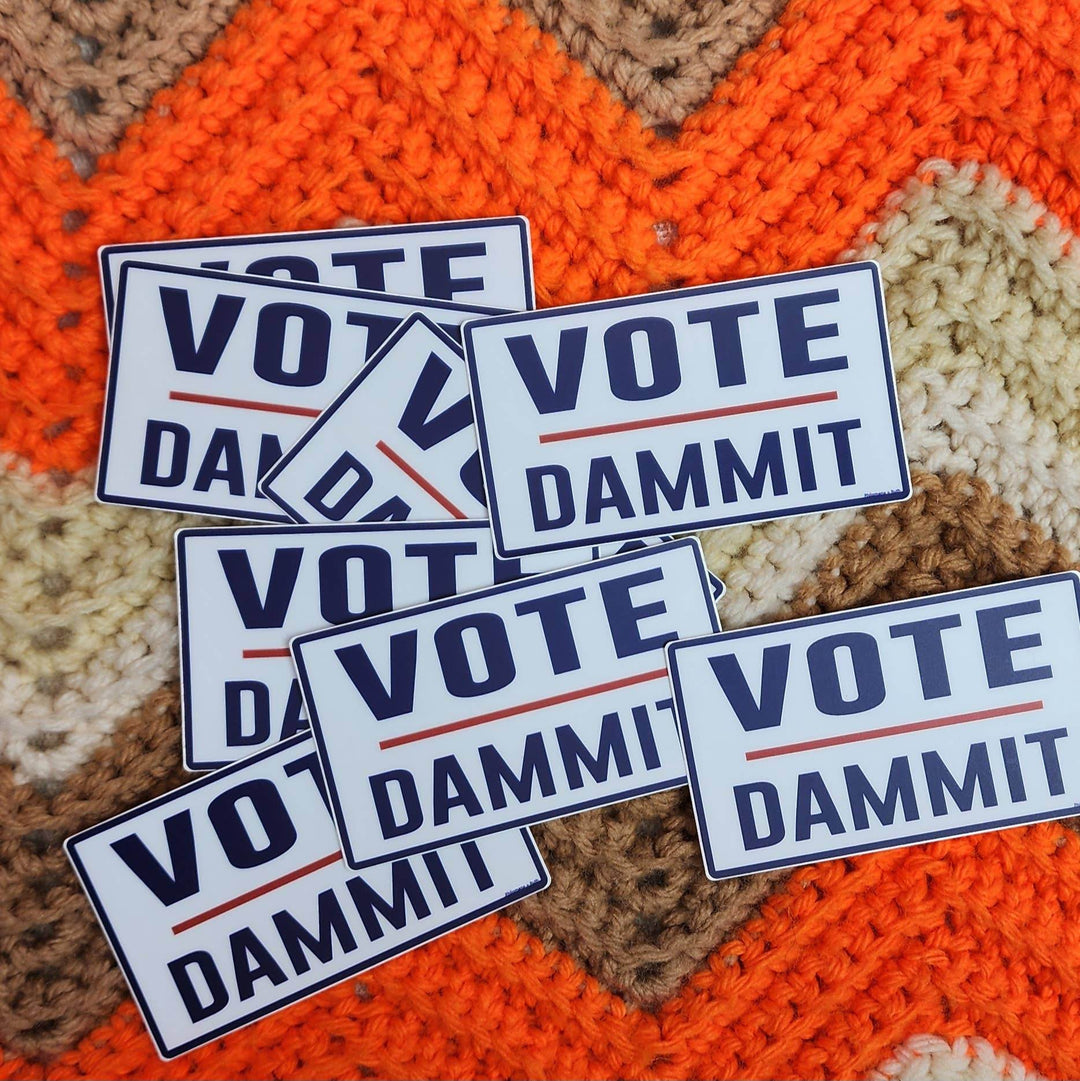 Vote Dammit - vinyl sticker - BUNKHAUS