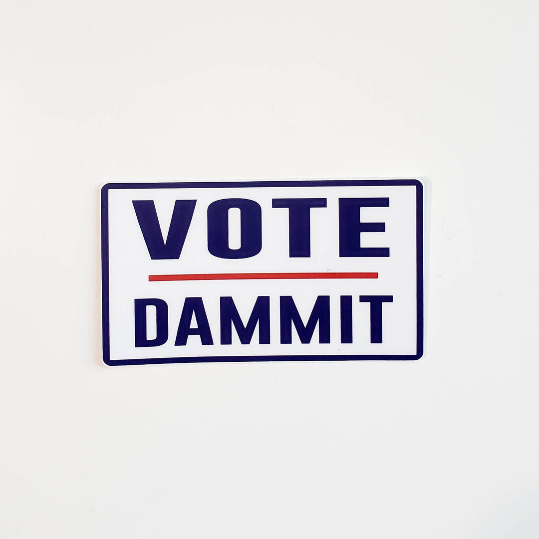 Vote Dammit - vinyl sticker - BUNKHAUS
