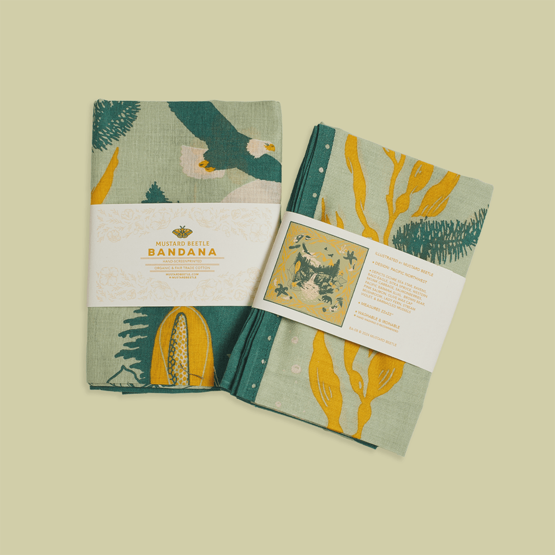 Organic Fair Trade Bandana - Pacific Northwest - BUNKHAUS