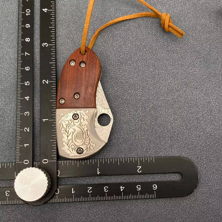 Wooden Handle Foldable Knife