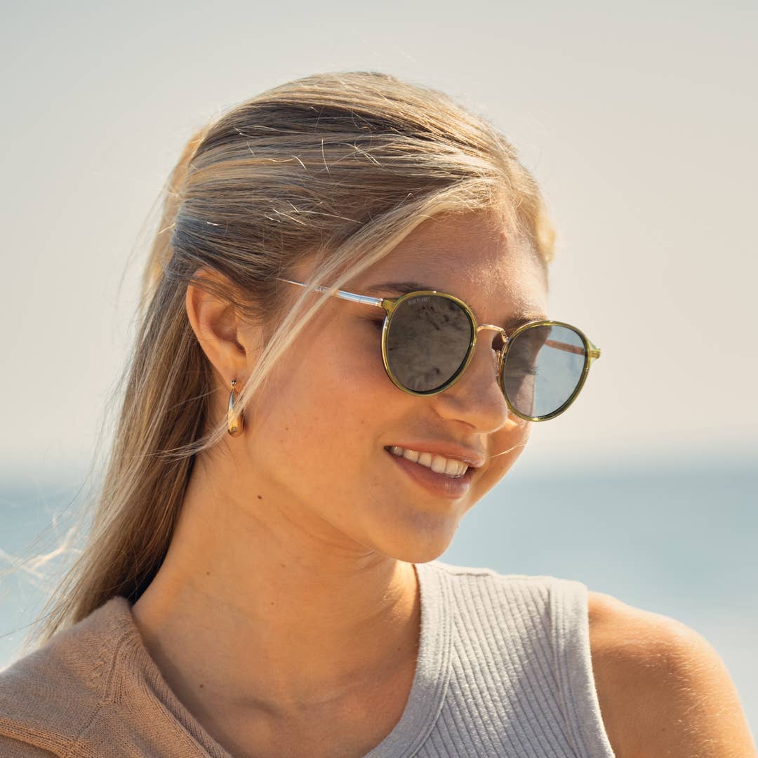 Blue Planet — Niko in Crystal Olive Green / Gold / Smoke Polarized