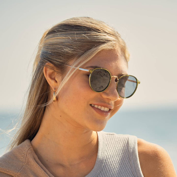 Blue Planet — Niko in Crystal Olive Green / Gold / Smoke Polarized