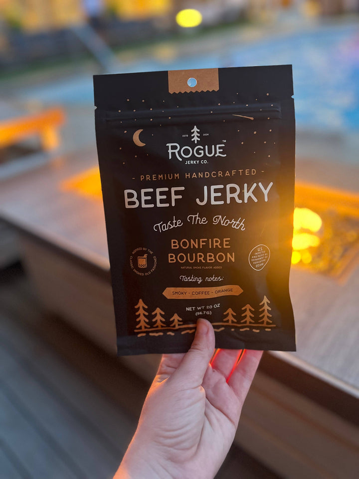 Bonfire Bourbon Beef Jerky Rogue Jerky Co.