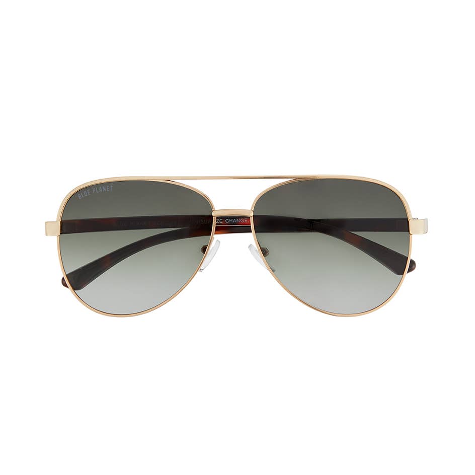 Blue Planet — Jesse in Matte Gold / Brown Tortoise