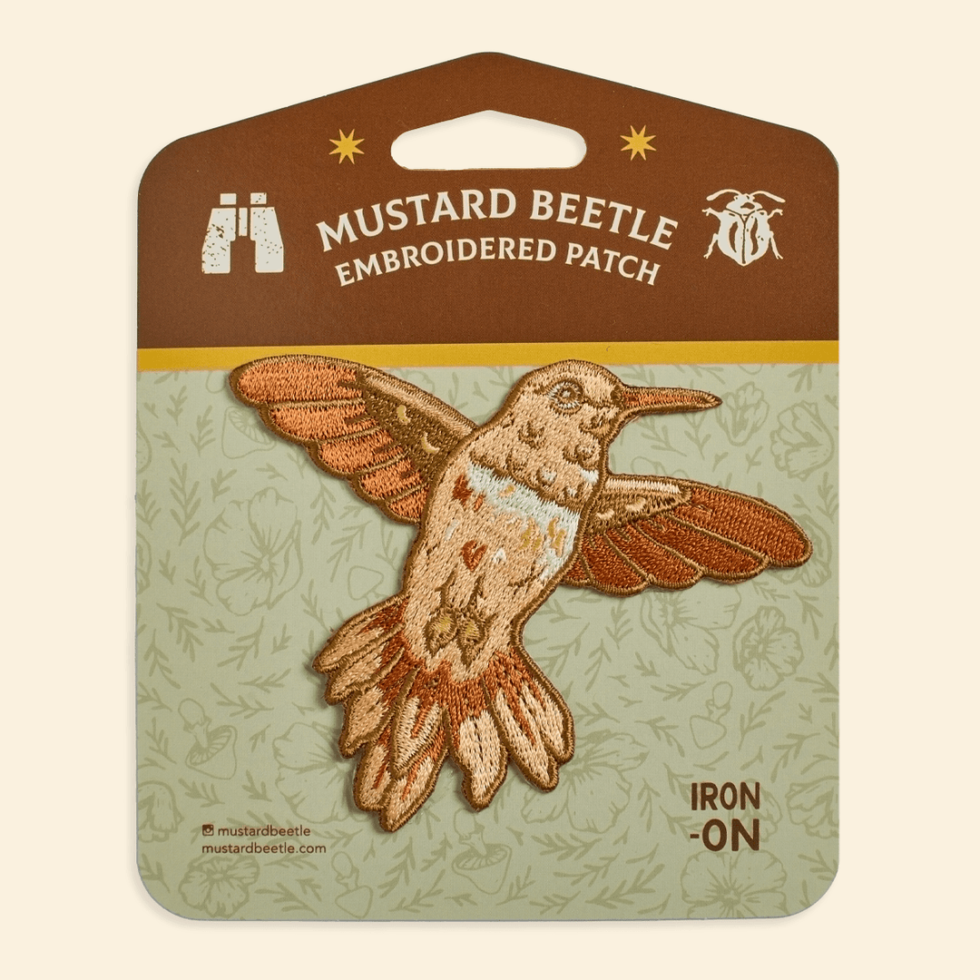 Hummingbird Iron on Patch - BUNKHAUS