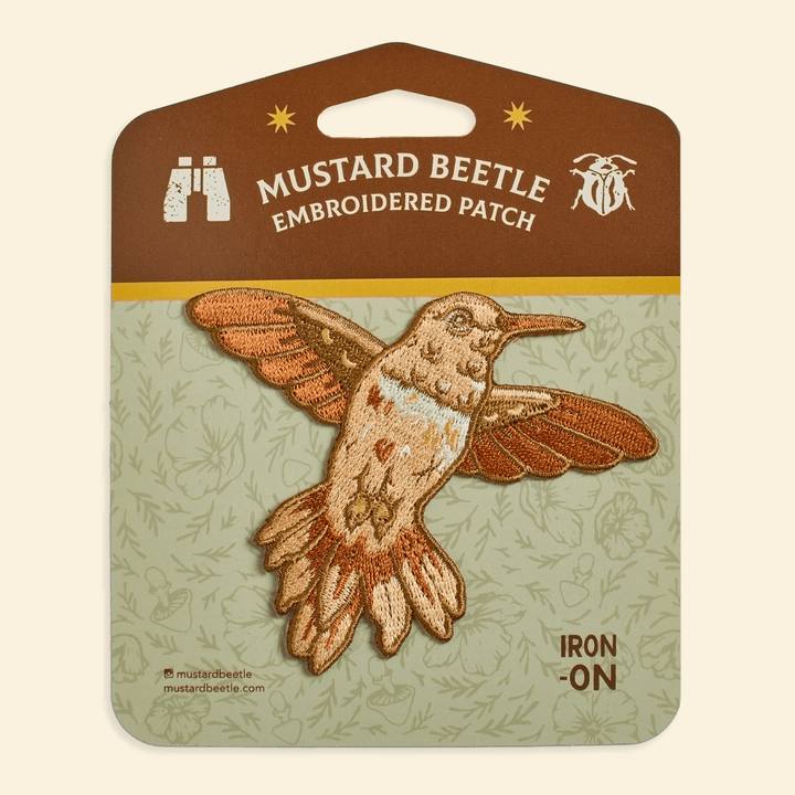 Hummingbird Iron on Patch - BUNKHAUS