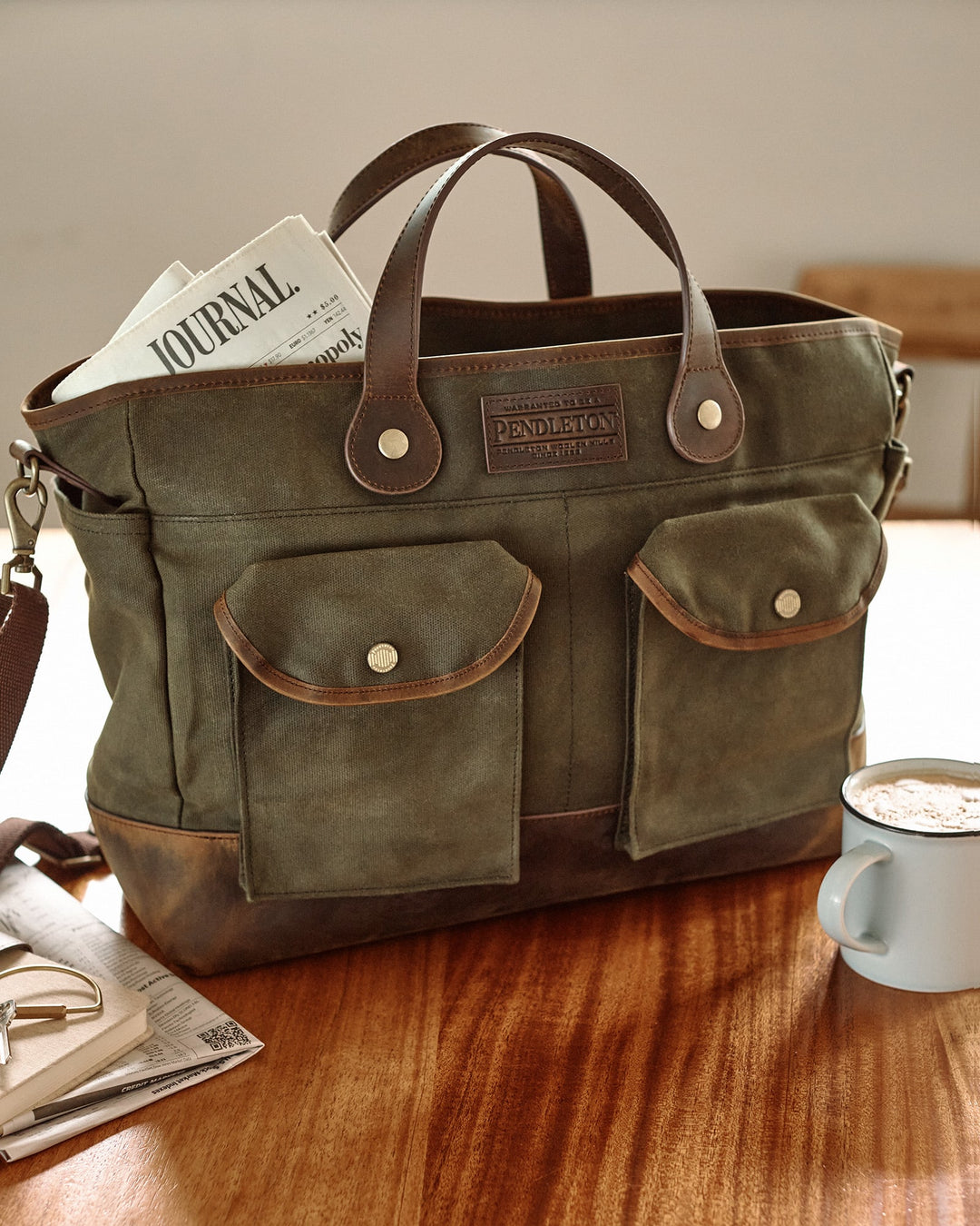 Pendleton Waxed Canvas Messenger Bag
