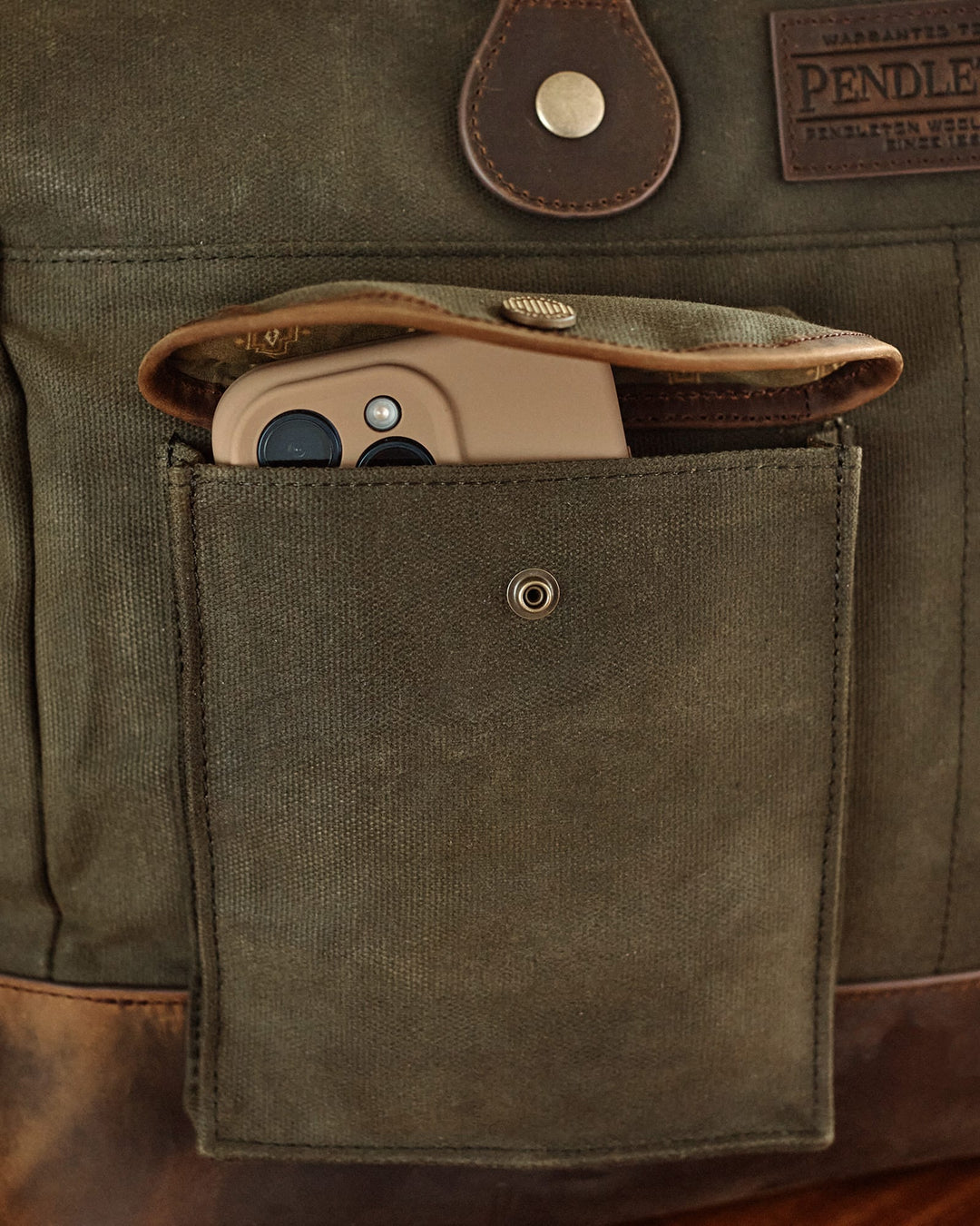 Pendleton Waxed Canvas Messenger Bag
