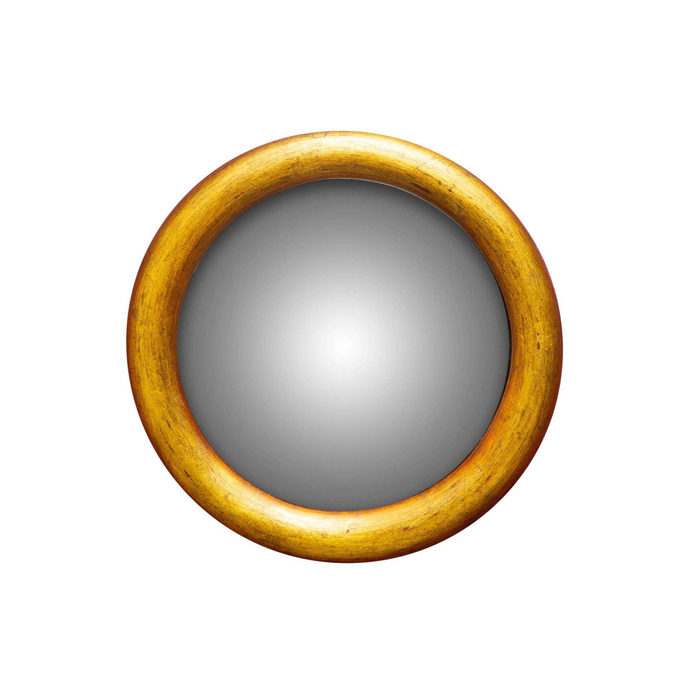 Rounded Golden Edge Convex Mirror - BUNKHAUS
