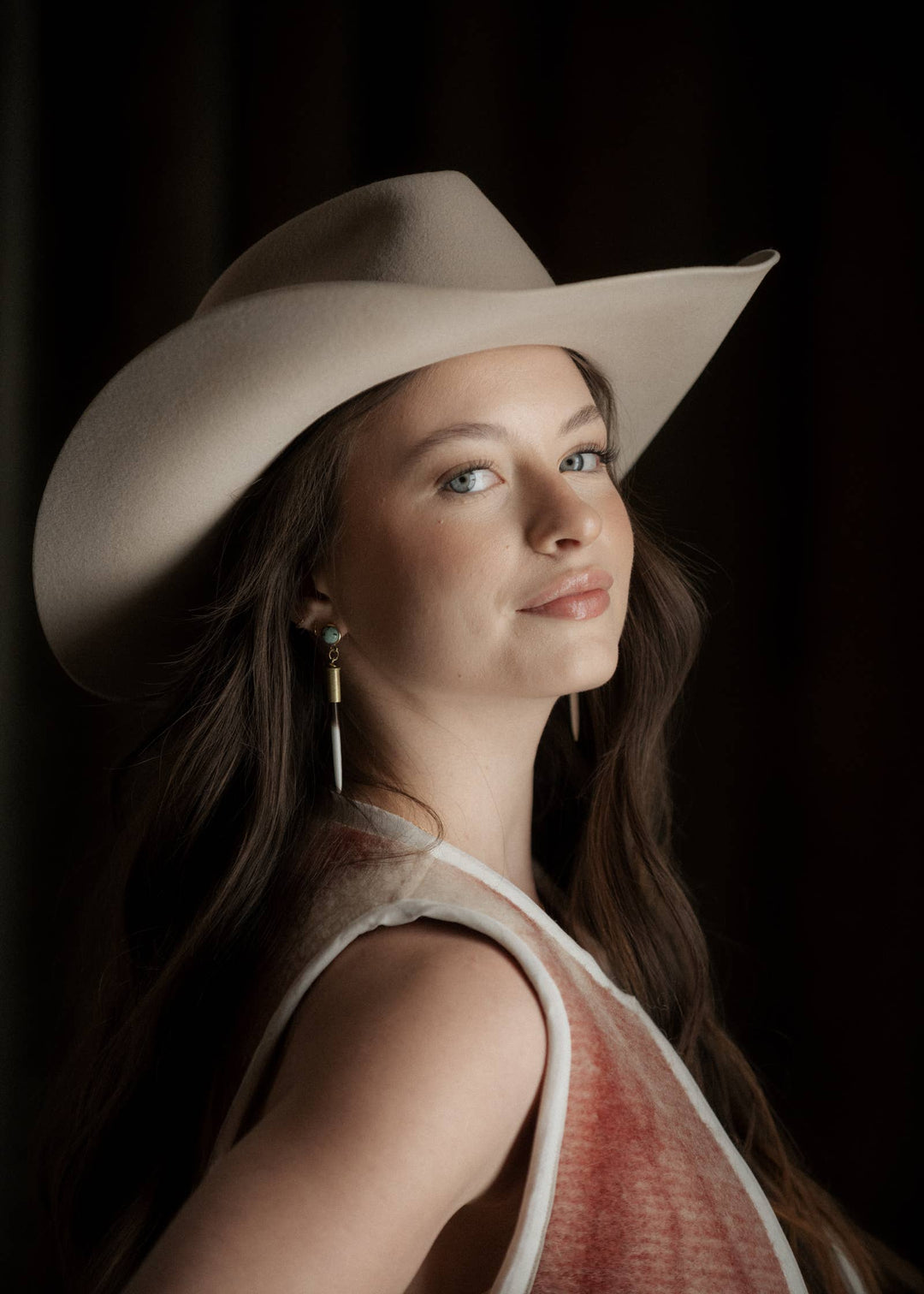 Turquoise Porcupine Quill Studs