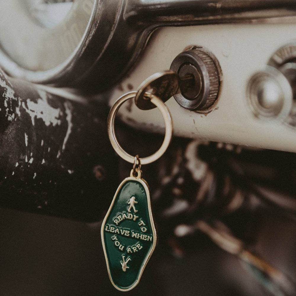 Ready to Leave When You Are Keychain - BUNKHAUS