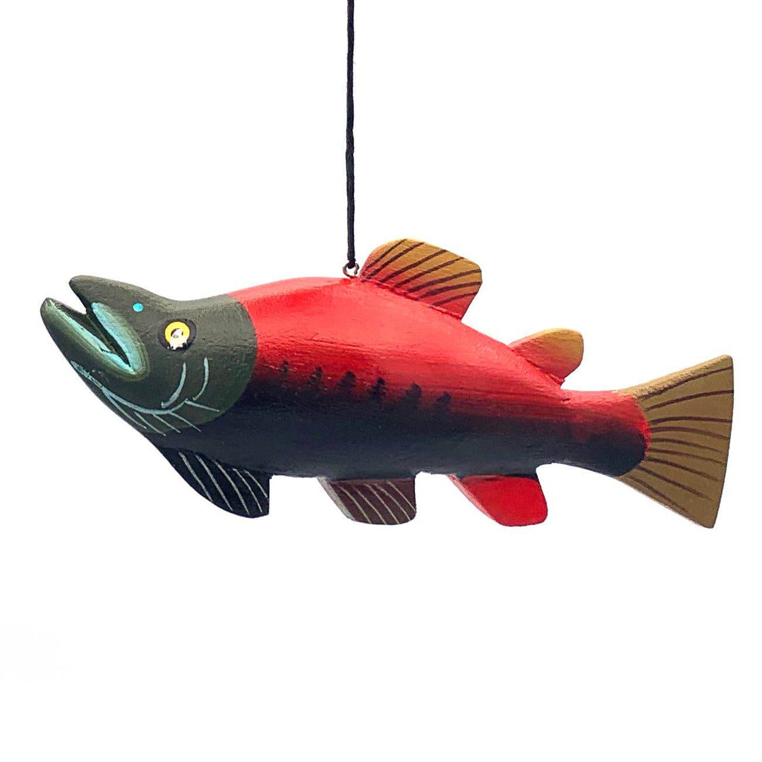 Coho Salmon Balsa Ornament - BUNKHAUS