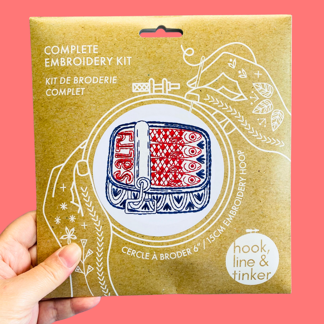 Embroidery Kit - Sardines