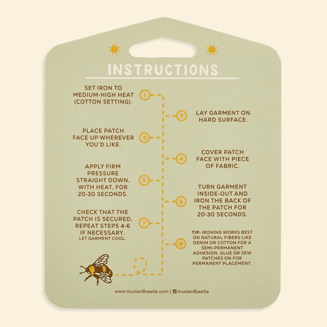 Snail Iron on Patch - BUNKHAUS