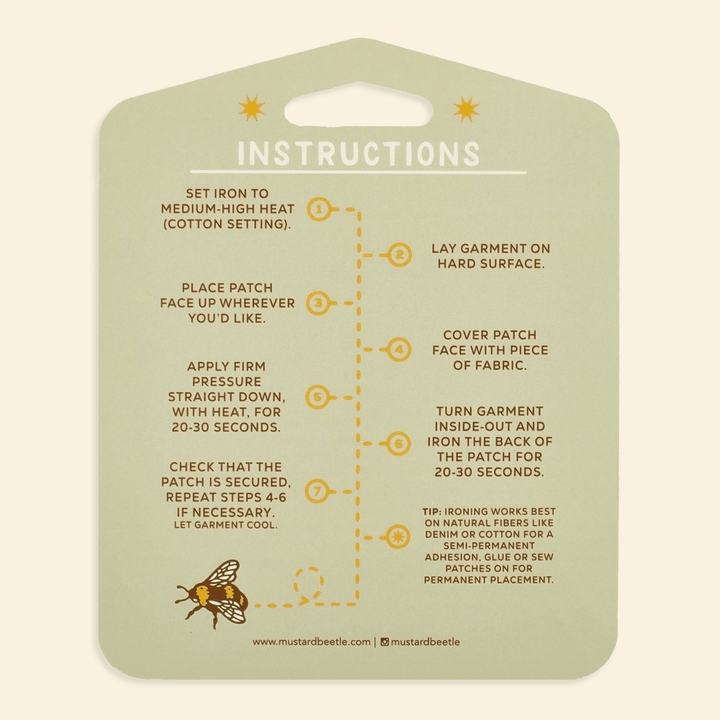 Snail Iron on Patch - BUNKHAUS