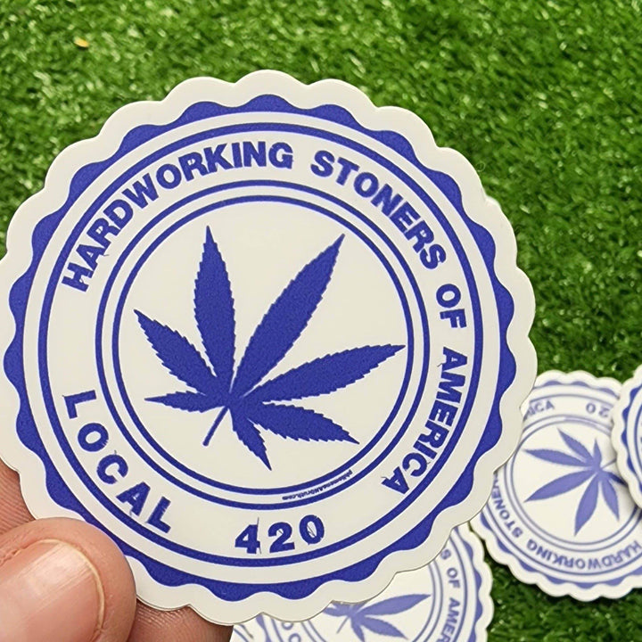 Hardworking Stoners of America - vinyl sticker - BUNKHAUS