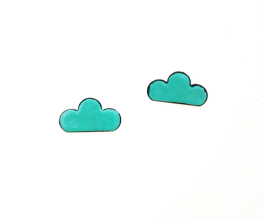 Cloud Stud Earrings Courtney Fischer Jewelry