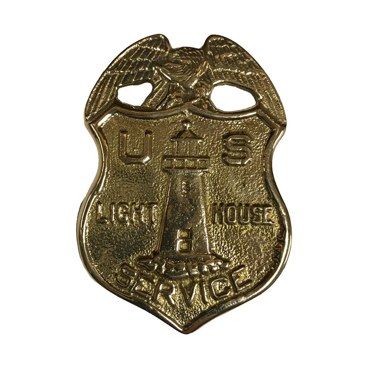 Brass Lighthouse Keeper's Badge