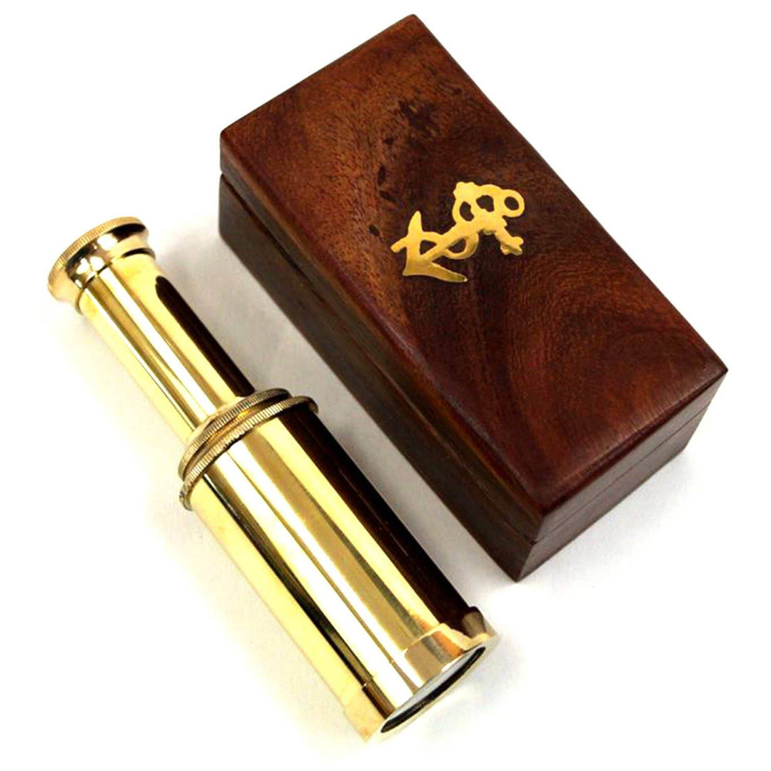 Solid Brass Telescope - BUNKHAUS