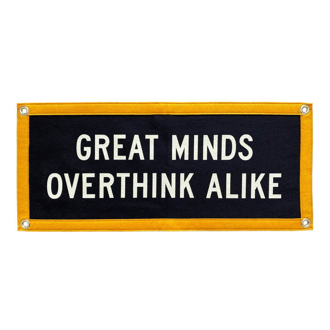 Great Minds Overthink Alike Camp Flag - BUNKHAUS